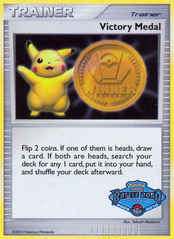 Victory Medal - 2009-2010 (Battle Road Spring) — League & Championship Cards p282508 Pokémon card