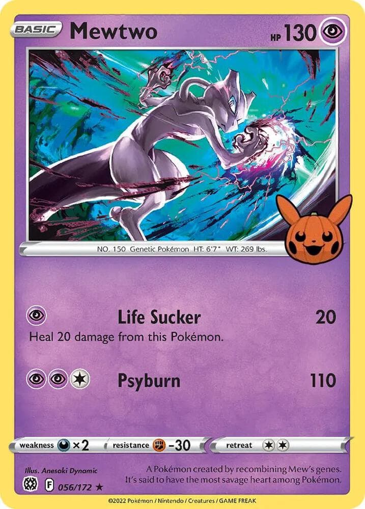 Mewtwo — Trick or Trade BOOster Bundle 56 Pokémon card