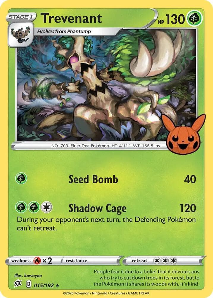 Trevenant — Trick or Trade BOOster Bundle 15 Pokémon card