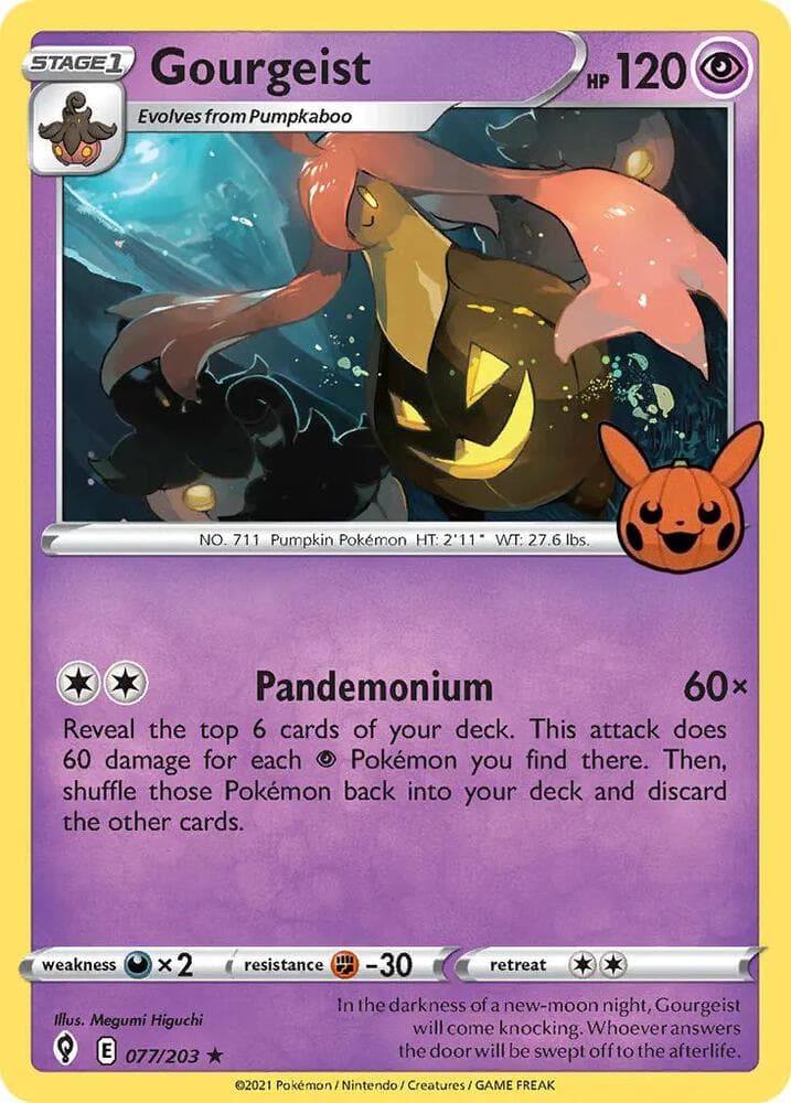 Gourgeist — Trick or Trade BOOster Bundle 77 Pokémon card