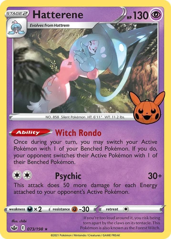 Hatterene — Trick or Trade BOOster Bundle 73 Pokémon card