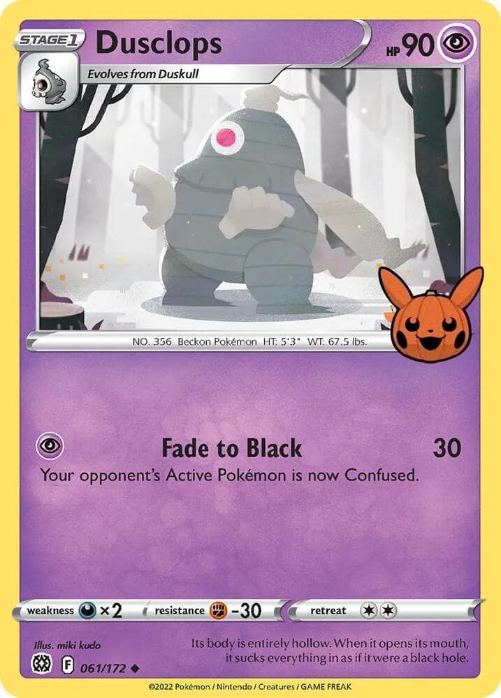 Dusclops — Trick or Trade BOOster Bundle 61 Pokémon card