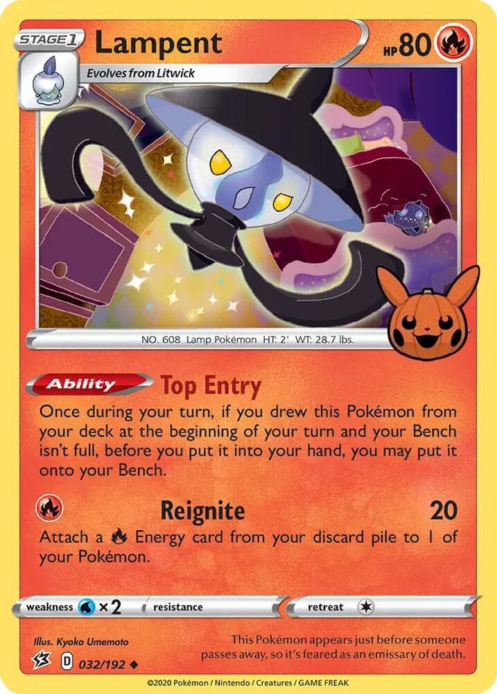 Lampent — Trick or Trade BOOster Bundle 32 Pokémon card