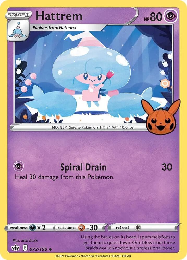 Hattrem — Trick or Trade BOOster Bundle 72 Pokémon card