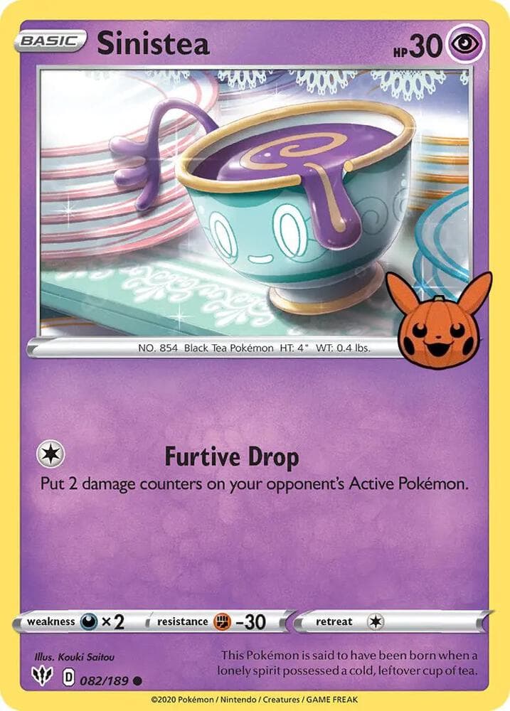Sinistea — Trick or Trade BOOster Bundle 82 Pokémon card