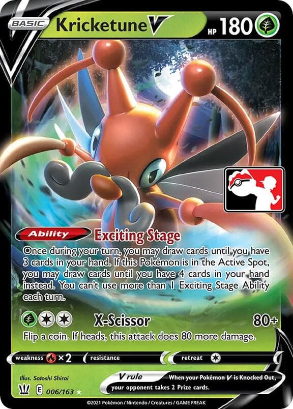 Kricketune V — Prize Pack Series Cards 6 Pokémon card