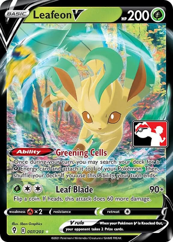 Leafeon V — Prize Pack Series Cards 7 Pokémon card