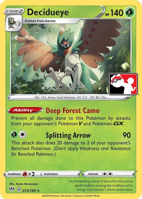 Decidueye — Prize Pack Series Cards 13 Pokémon card