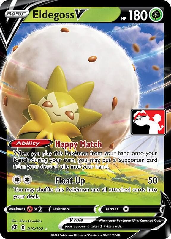 Eldegoss V — Prize Pack Series Cards 19 Pokémon card