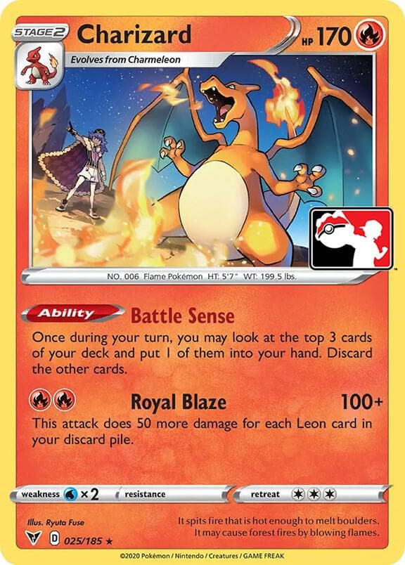 Charizard — Prize Pack Series Cards 25 Pokémon card
