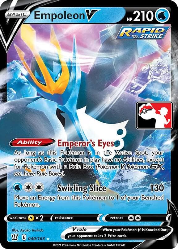 Empoleon V — Prize Pack Series Cards 40 Pokémon card