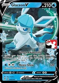 Glaceon V — Prize Pack Series Cards 40 Pokémon card