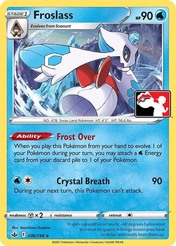Froslass — Prize Pack Series Cards 36 Pokémon card