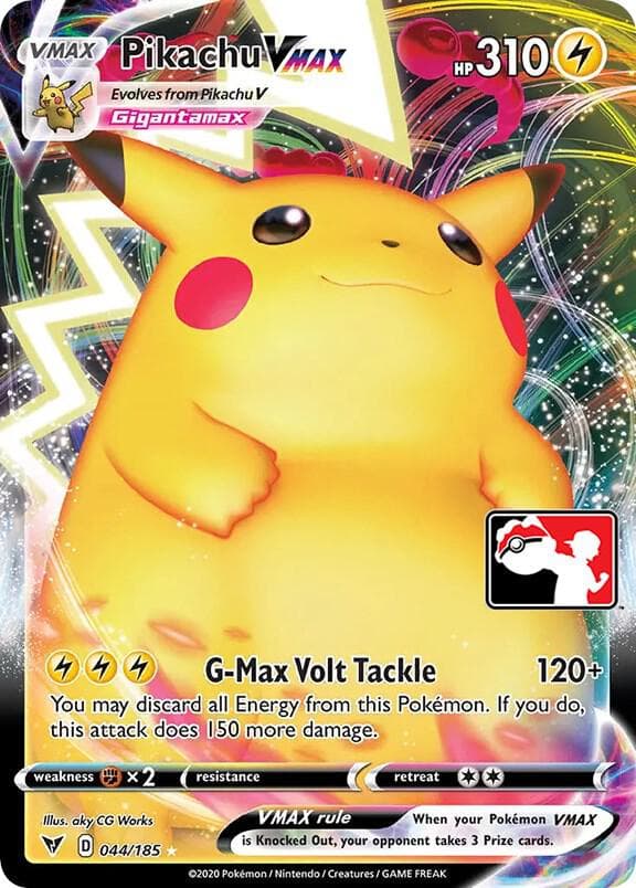Pikachu VMAX — Prize Pack Series Cards 44 Pokémon card