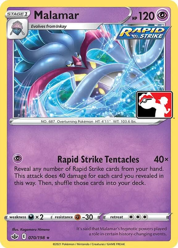 Malamar — Prize Pack Series Cards 70 Pokémon card