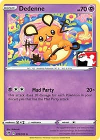 Dedenne — Prize Pack Series Cards 78 Pokémon card