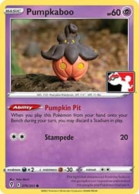 Pumpkaboo — Prize Pack Series Cards 76 Pokémon card