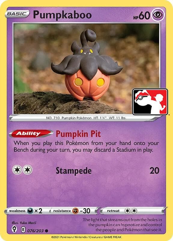 Pumpkaboo — Prize Pack Series Cards 76 Pokémon card