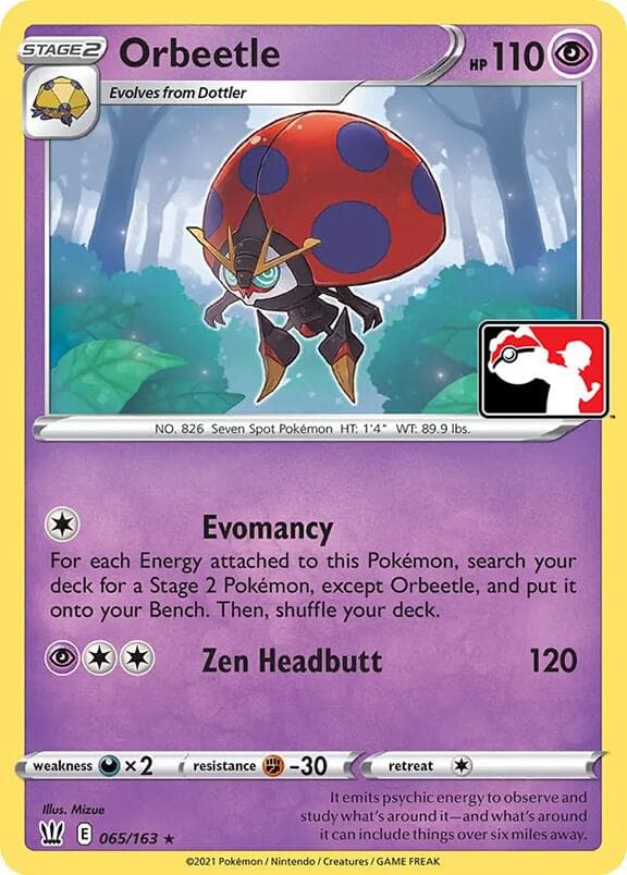 Orbeetle — Prize Pack Series Cards 65 Pokémon card