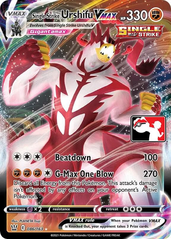 Single Strike Urshifu VMAX — Prize Pack Series Cards 86 Pokémon card