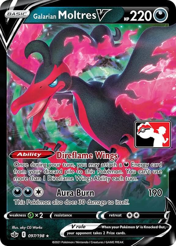 Galarian Moltres V — Prize Pack Series Cards 97 Pokémon card