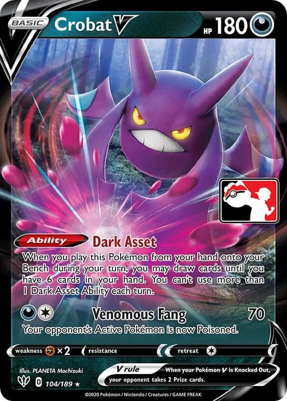 Crobat V — Prize Pack Series Cards 104 Pokémon card
