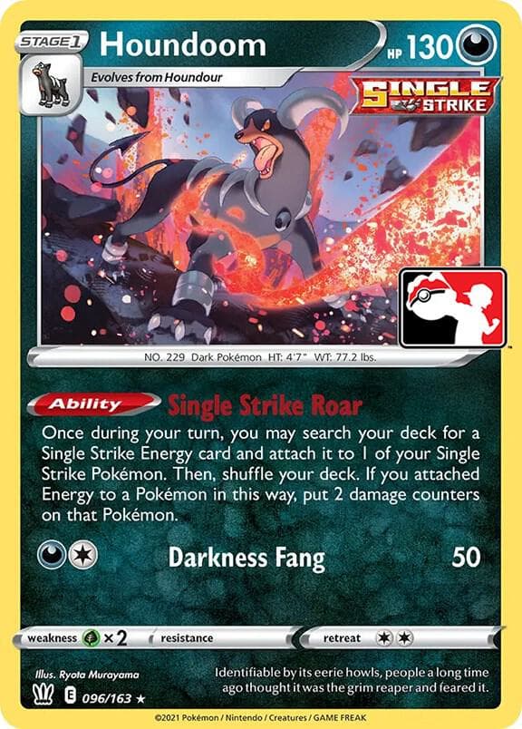Houndoom — Prize Pack Series Cards 96 Pokémon card