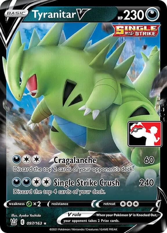 Tyranitar V — Prize Pack Series Cards 97 Pokémon card