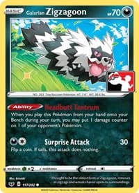 Galarian Zigzagoon — Prize Pack Series Cards 117