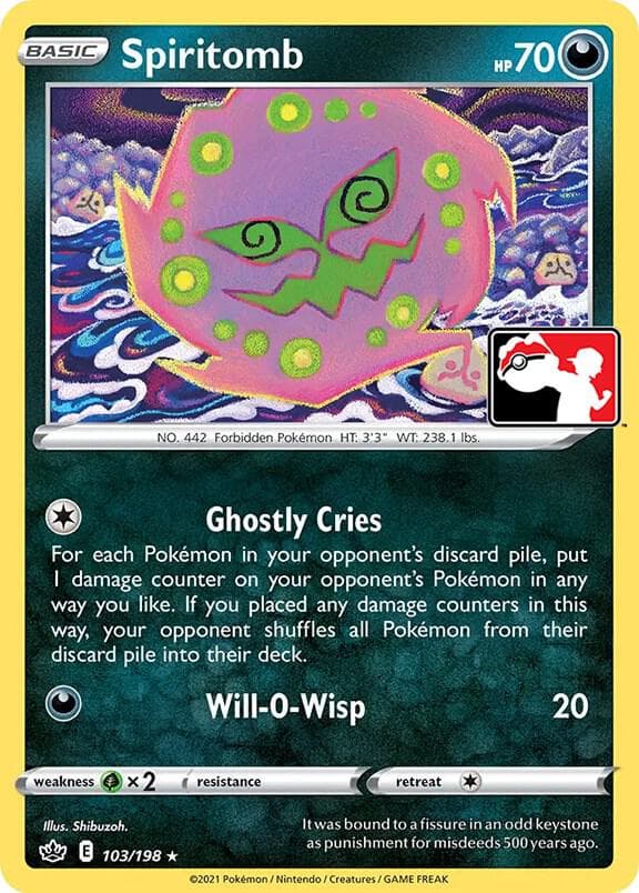 Spiritomb — Prize Pack Series Cards 103 Pokémon card
