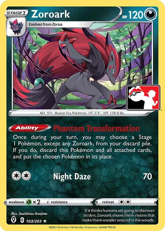 Zoroark — Prize Pack Series Cards 103 Pokémon card