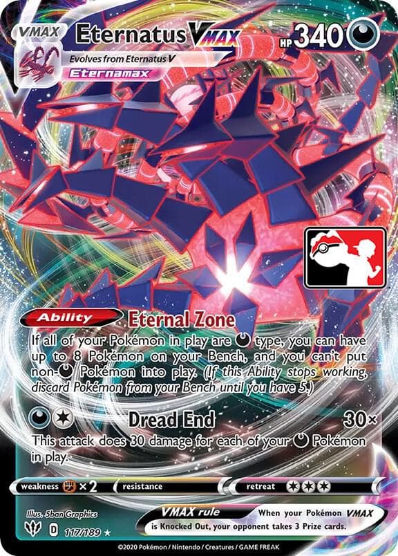 Eternatus VMAX — Prize Pack Series Cards 117 Pokémon card