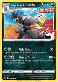 Single Strike Urshifu — Prize Pack Series Cards 108 Pokémon card