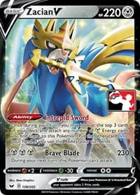 Zacian V — Prize Pack Series Cards 138 Pokémon card