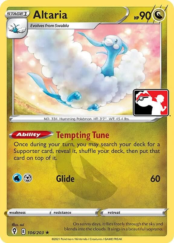 Altaria — Prize Pack Series Cards 106 Pokémon card