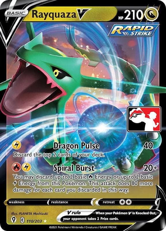 Rayquaza V — Prize Pack Series Cards 110 Pokémon card