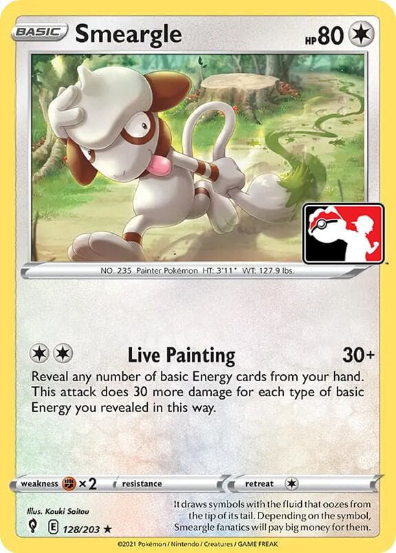 Smeargle — Prize Pack Series Cards 128 Pokémon card