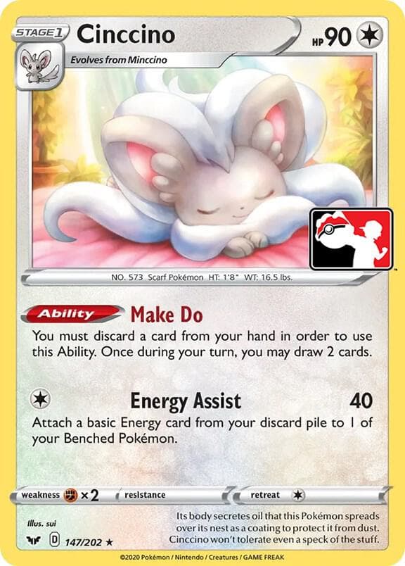 Cinccino — Prize Pack Series Cards 147 Pokémon card