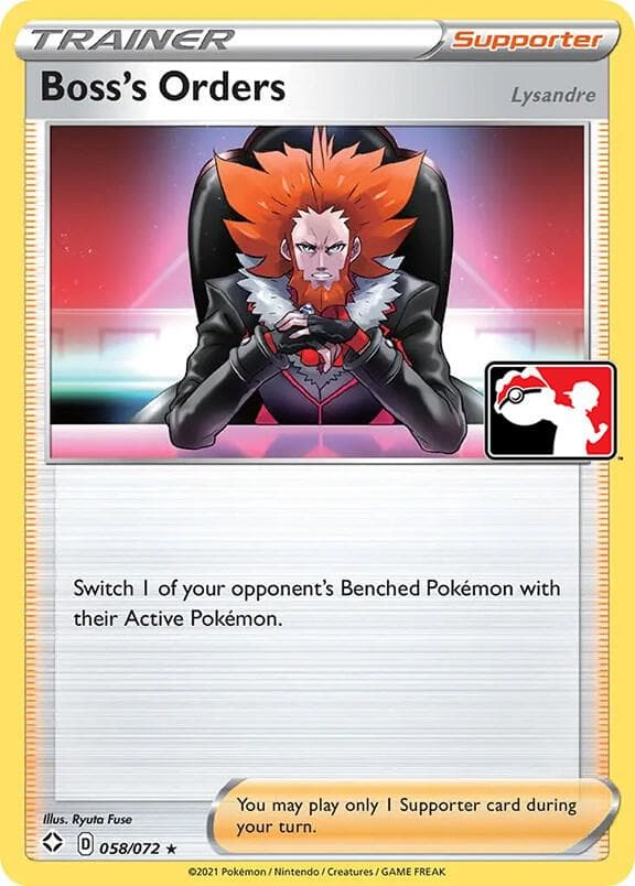 Boss's Orders [Lysandre] — Prize Pack Series Cards 58 Pokémon card