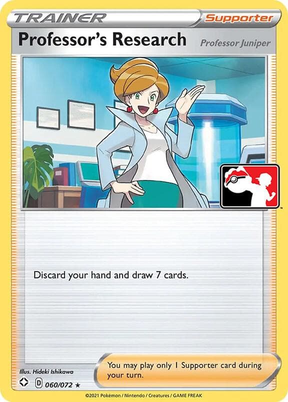 Professor's Research [Professor Juniper] — Prize Pack Series Cards 60 Pokémon card