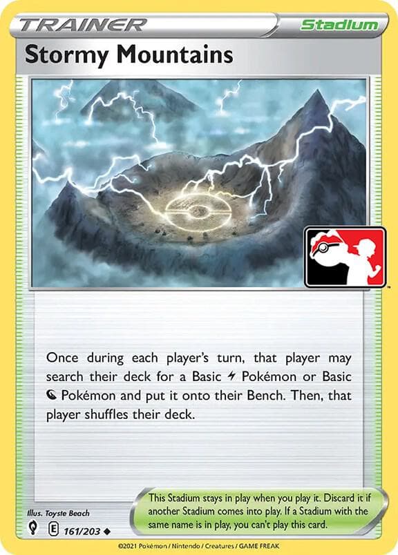 Stormy Mountains — Prize Pack Series Cards 161 Pokémon card