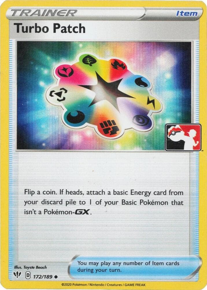 Turbo Patch — Prize Pack Series Cards 172 Pokémon card