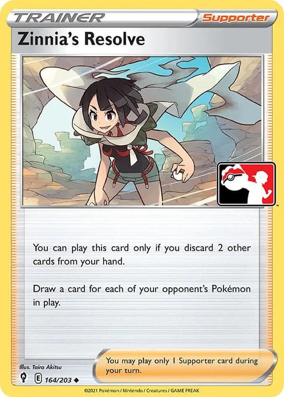 Zinnia's Resolve — Prize Pack Series Cards 164 Pokémon card