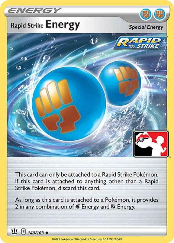 Rapid Strike Energy — Prize Pack Series Cards 140 Pokémon card