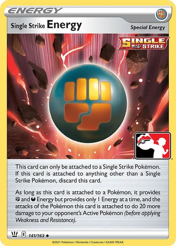 Single Strike Energy — Prize Pack Series Cards 141 Pokémon card