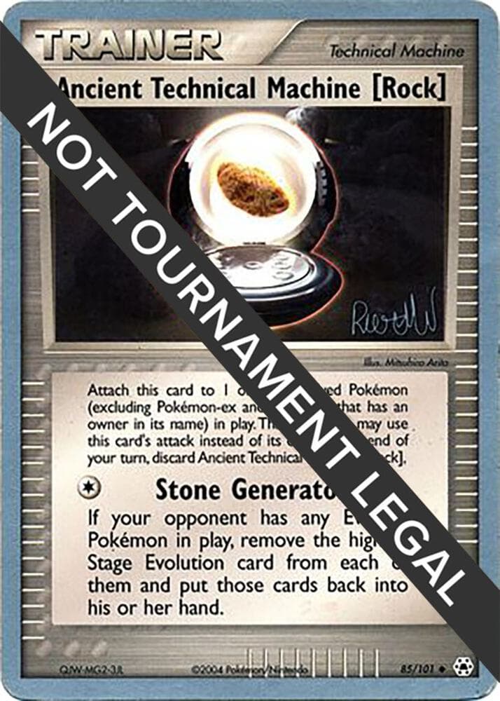 Ancient Technical Machine [Rock] - 2004 (Reed Weichler) — World Championship Decks 85 Pokémon card