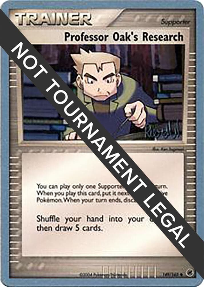 Professor Oak's Research - 2004 (Reed Weichler) — World Championship Decks 149 Pokémon card