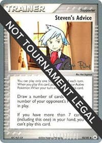 Steven's Advice - 2004 (Chris Fulop) — World Championship Decks 92 Pokémon card