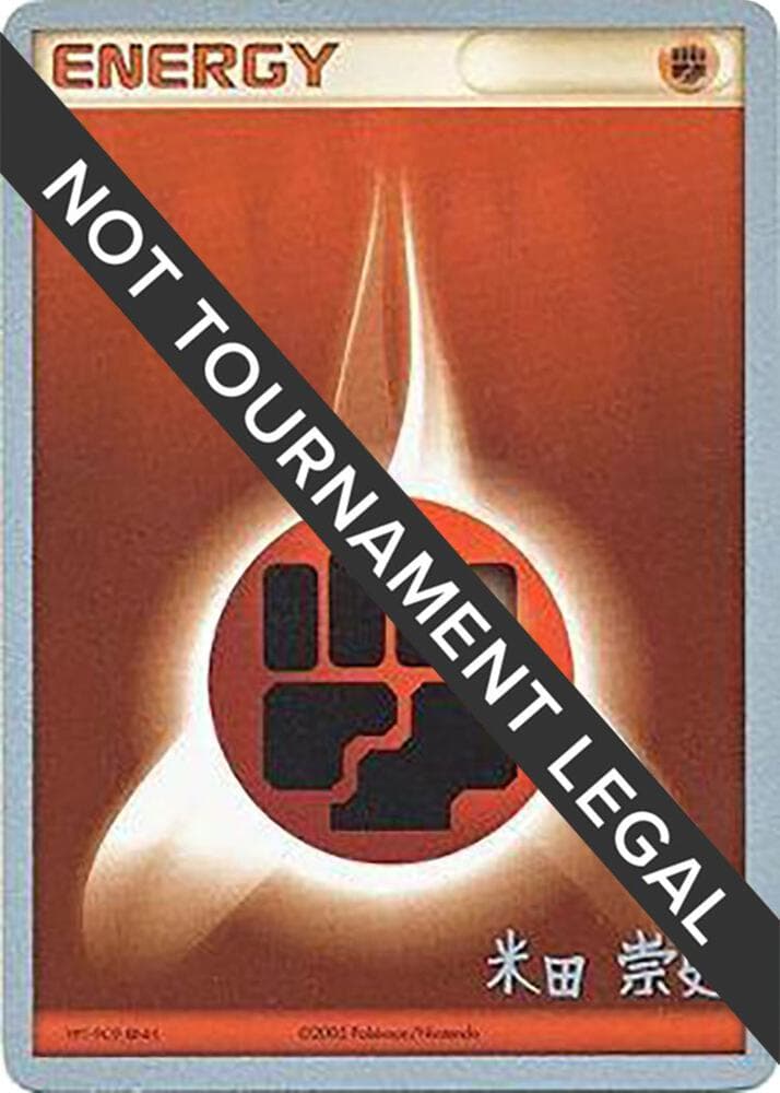 Fighting Energy - 2005 (Takashi Yoneda) — World Championship Decks p477524 Pokémon card