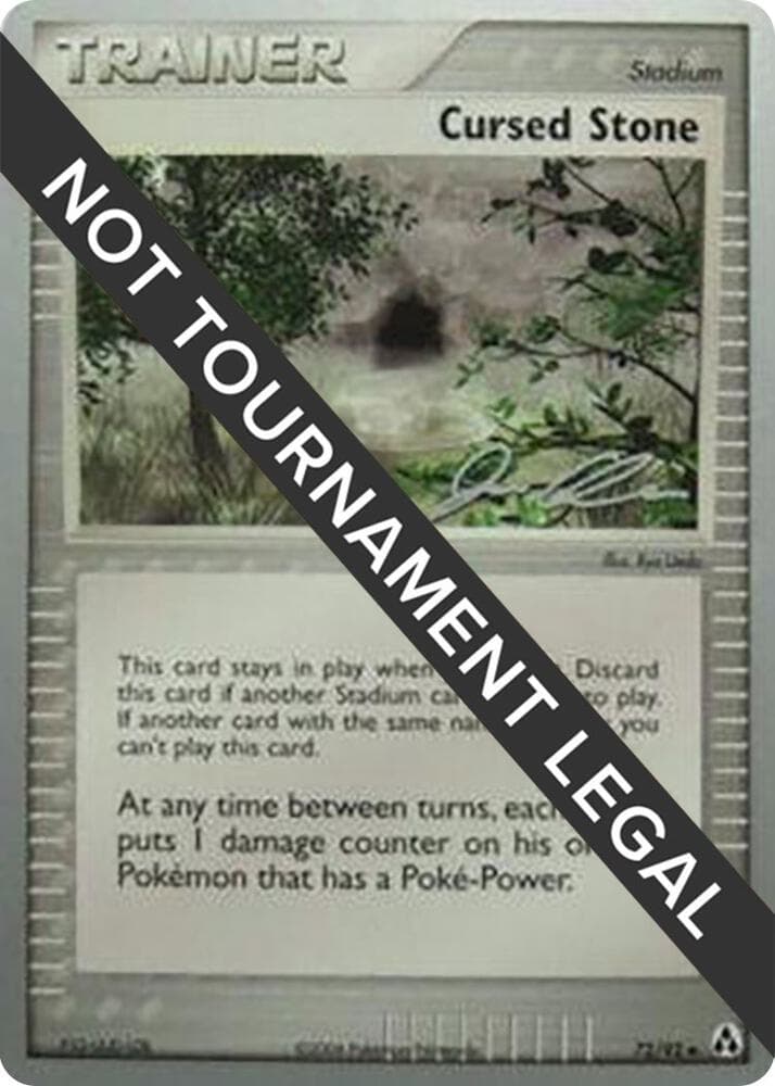 Cursed Stone - 2006 (Jason Klaczynski) — World Championship Decks 72 Pokémon card